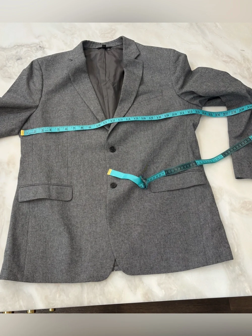 Banana Republic Men’s Standard Fit Sport Coat Blazer Jacket Size 46L Gray